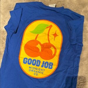 Midnight Organic Blue Graphic Tee